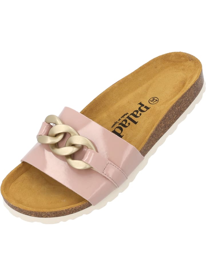 Pantoletten Gozo in Rosa Lack