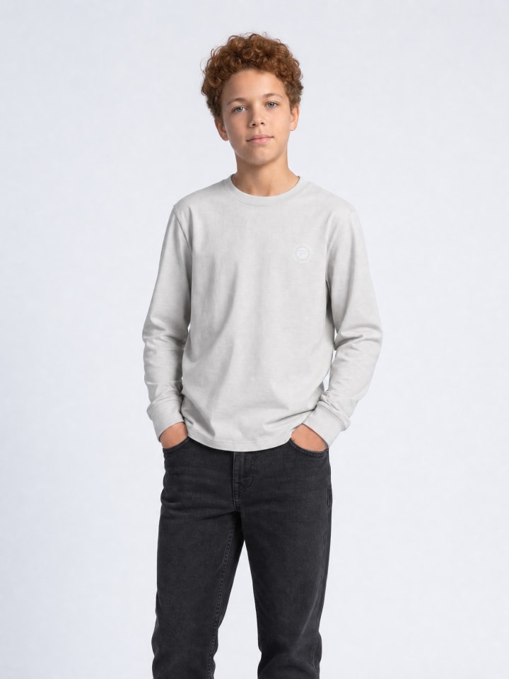 Bedrucktes Langarmshirt Milllake in Schwarz