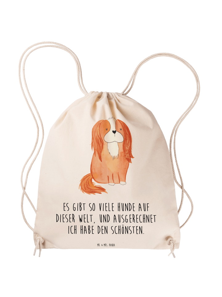 Beutel Hund Cavalier King Charles Spaniel mit S... in Creme