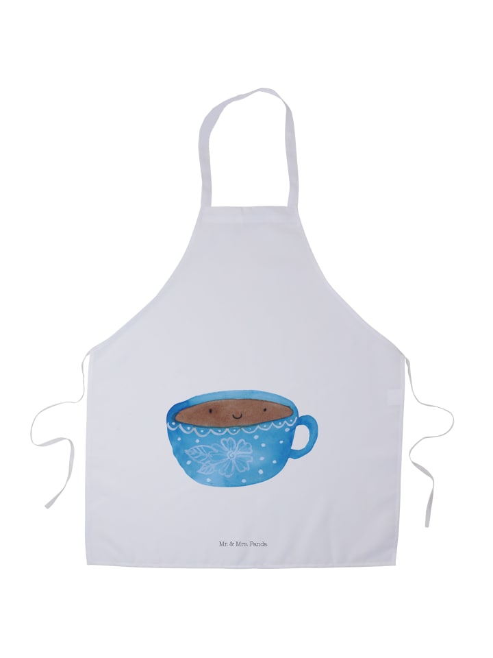 Küchenschürze Kaffee Tasse ohne Spruch in Weiß
