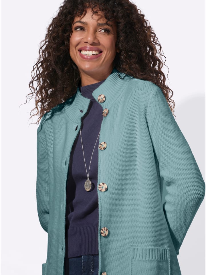 Strickjacke in jade