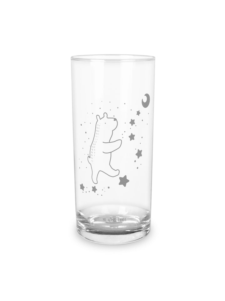 Blümchentailglas Bär Träume ohne Spruch in Transparent