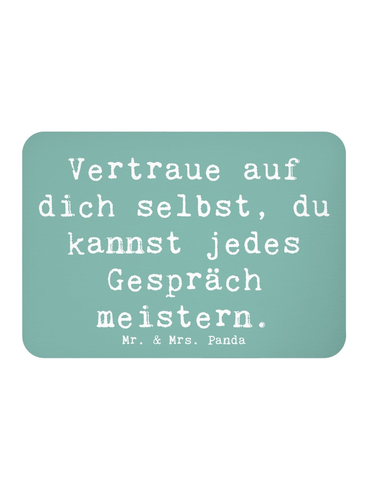Magnet Spruch Ein schwieriges Gespräch führen m... in Meeresbrise
