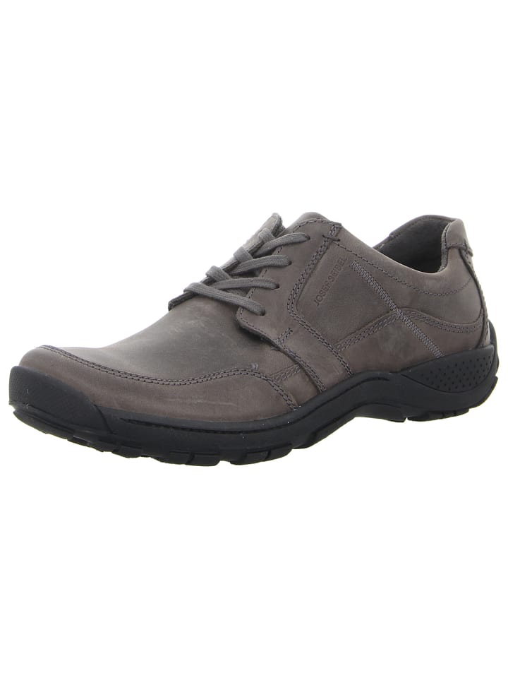 Komfort Schnürschuh in grau