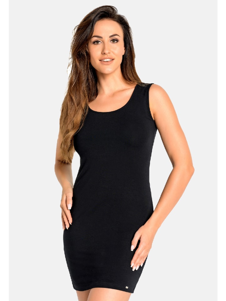 Damen-T-Shirt mit breiten Trägern Khloe in schwarz
