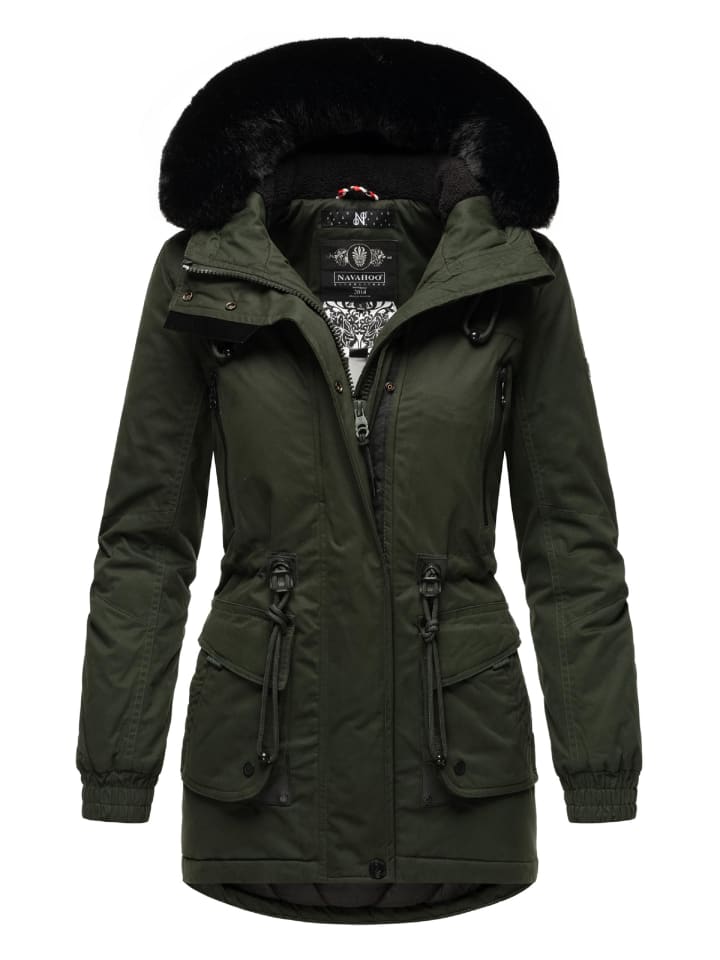 Wintermantel Olessaa in Olive