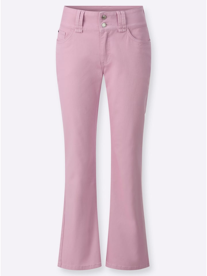 Twill-Jeans in rosé