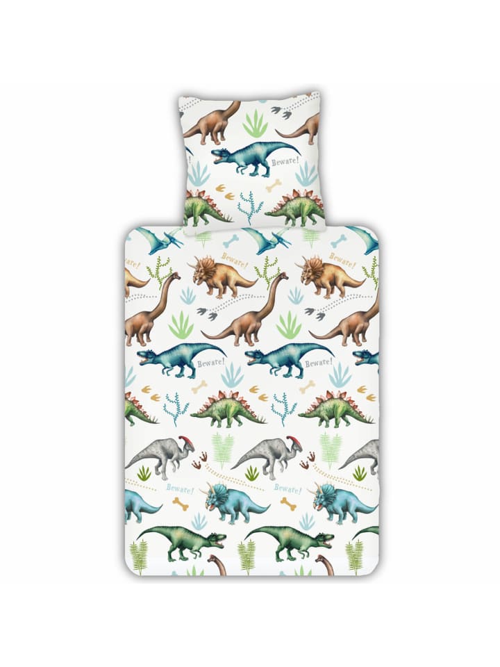Bettwäsche Dinos in Bunt