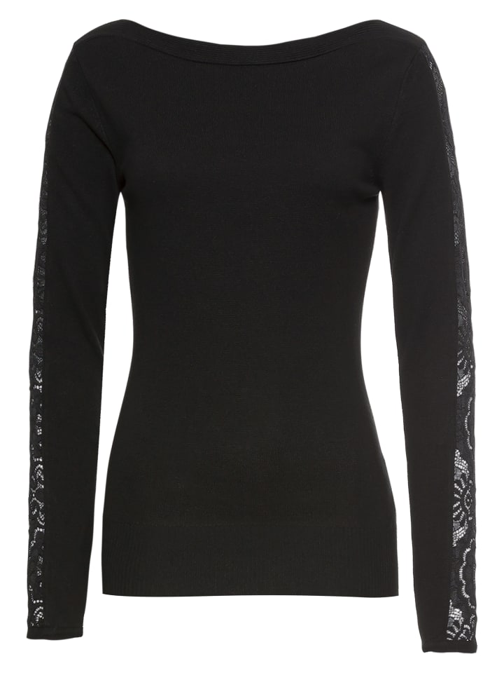 Strickpullover in schwarz