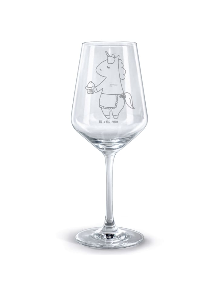 Weinglas Einhorn Muffin ohne Spruch in Transparent