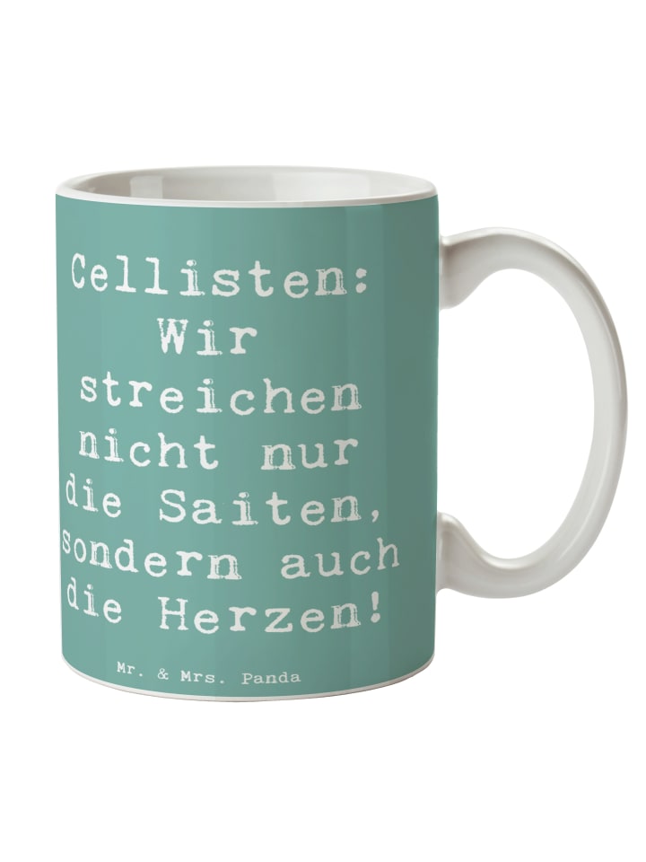 Becher Spruch Zeichenllo Herz mit Spruch in Meeresbrise