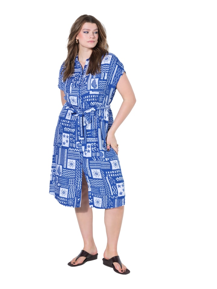 Midikleid in kobaltblau