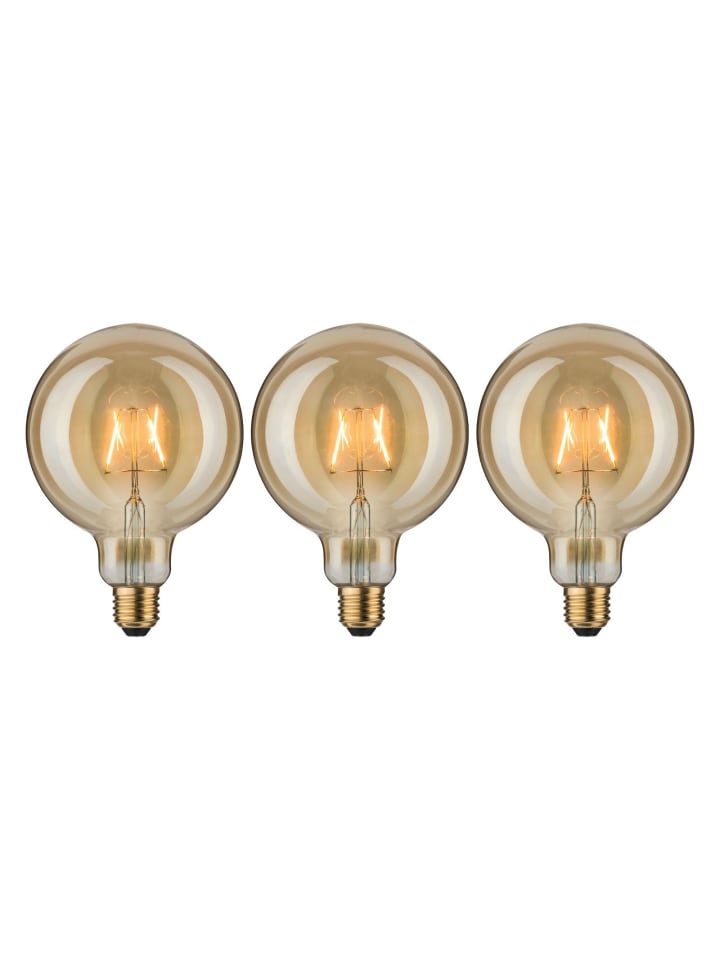 Leuchtmittel Bundle 3x LED Vintage Globe 125
