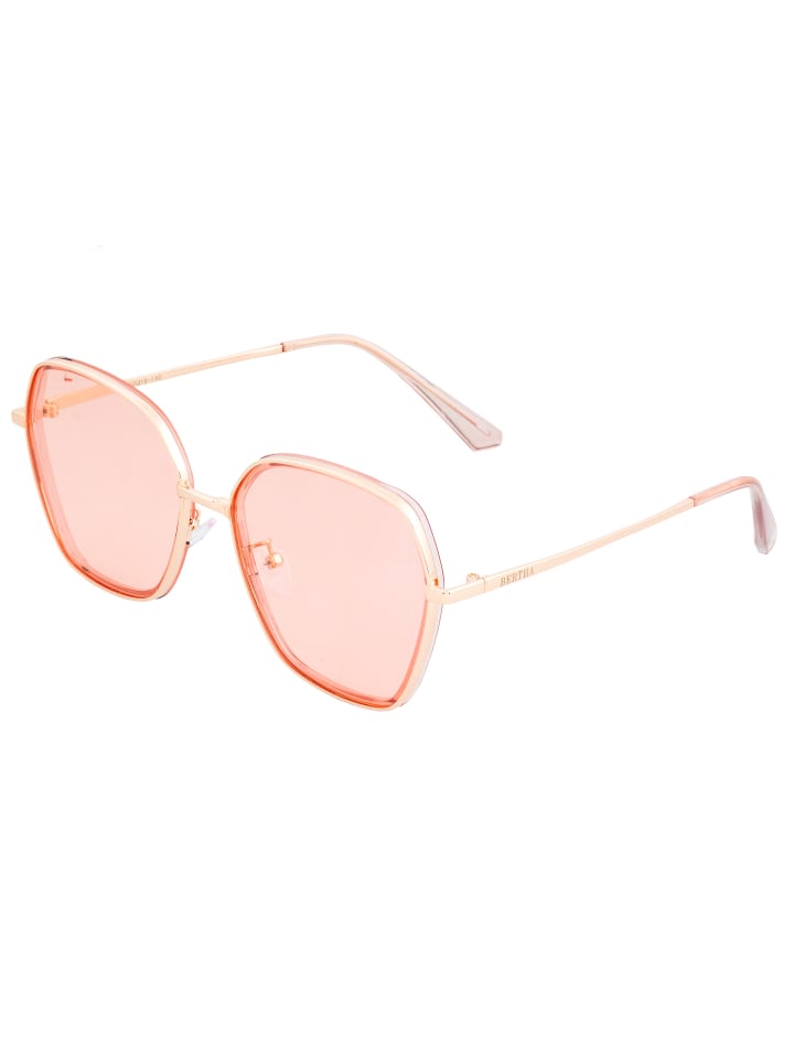 Polarisierte Sonnenbrille "Emilia" in Roségold/Rosa
