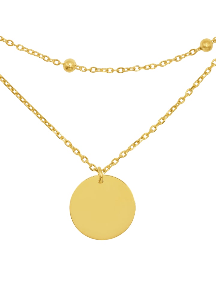 Layering Halskette Frauen Livia goldfarben in goldfarben