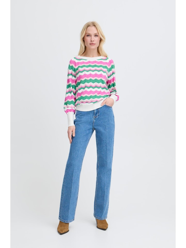 Langarm BYMMORLA Tight fit in PHLOX PINK ZIG ZAG