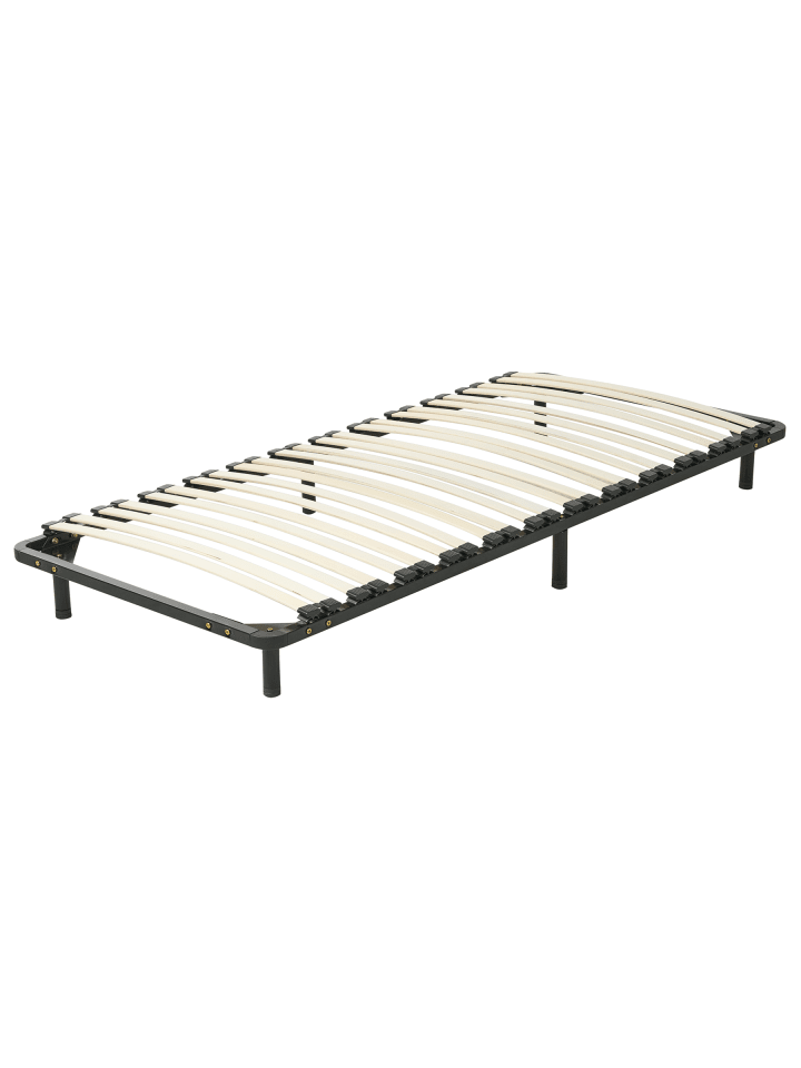 Freistehender Lattenrost COMBOURG in Schwarz - (W) 90 x (H) 18 x (L) 200 cm