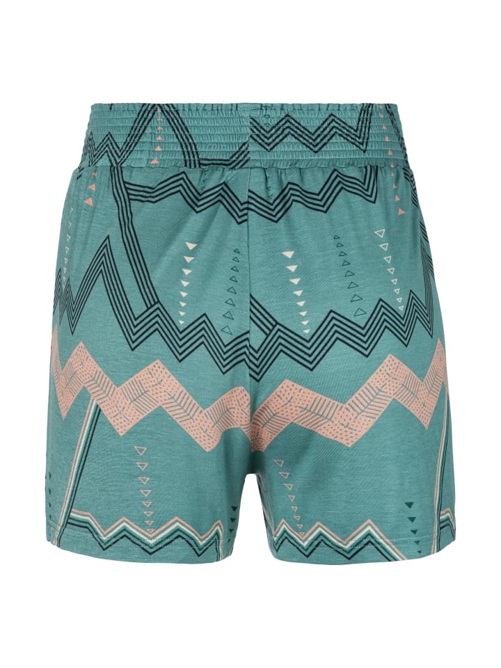 Pyjamashorts in türkis-allover