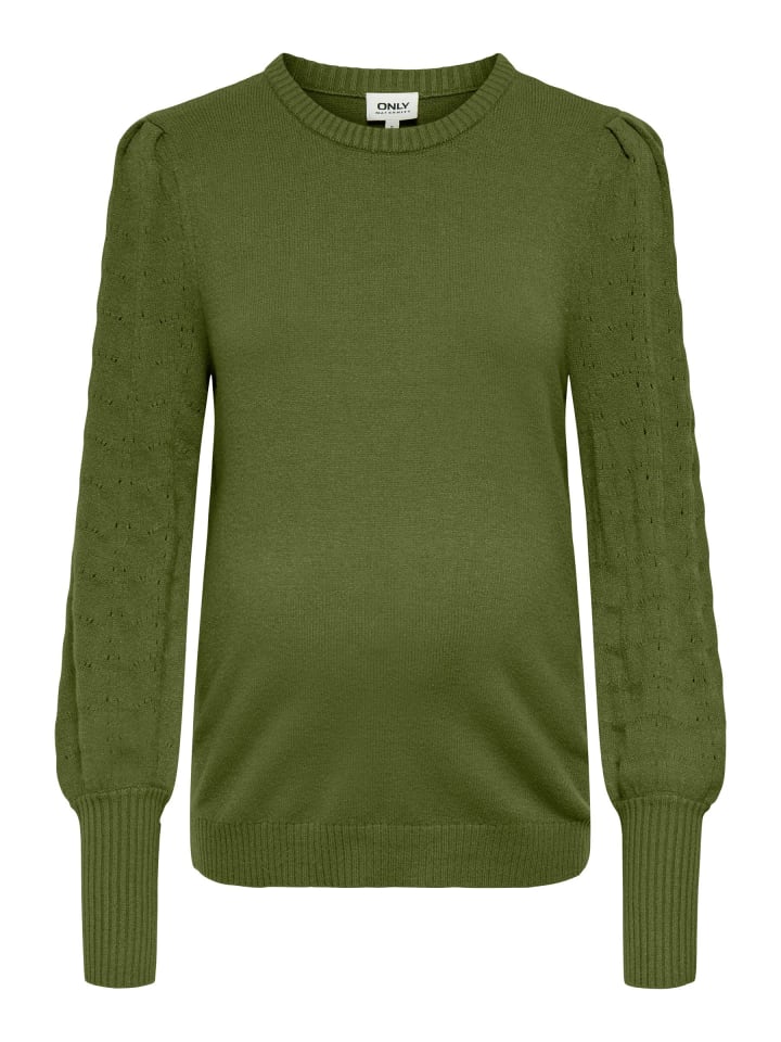 Strickpullover in Winter Moss