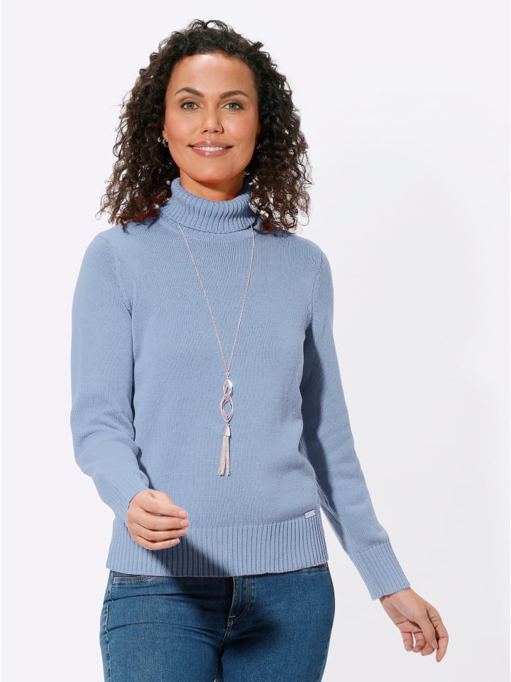 Pullover in eisblau