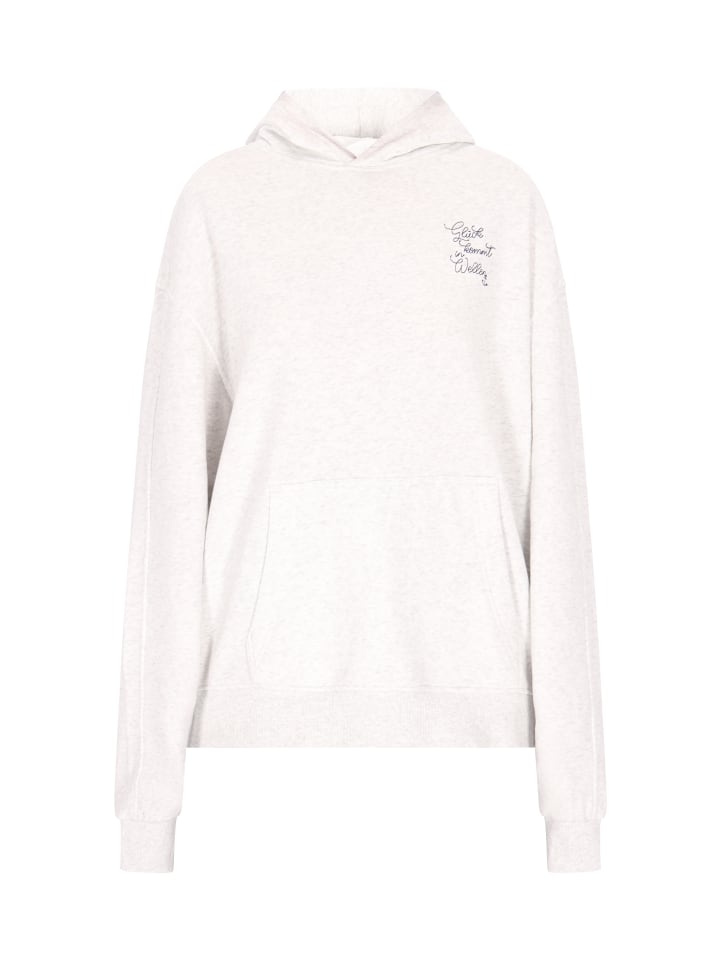 Damen Sweatshirt in Wollweiss Melange