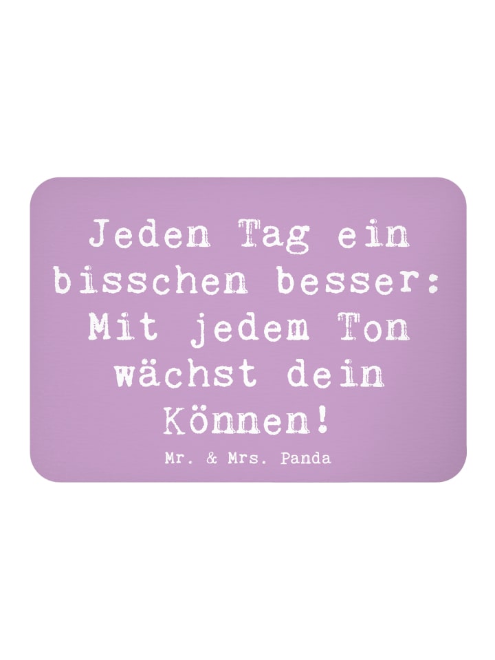 Magnet Spruch Ein neues Musikinstrument lernen ... in Lavendeltraum