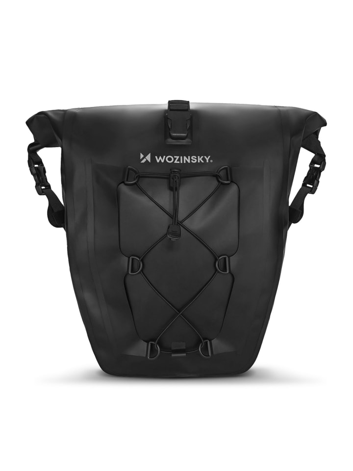 wasserdichte Fahrradtasche Kofferraumtasche Gepäcktasche 25l in Schwarz