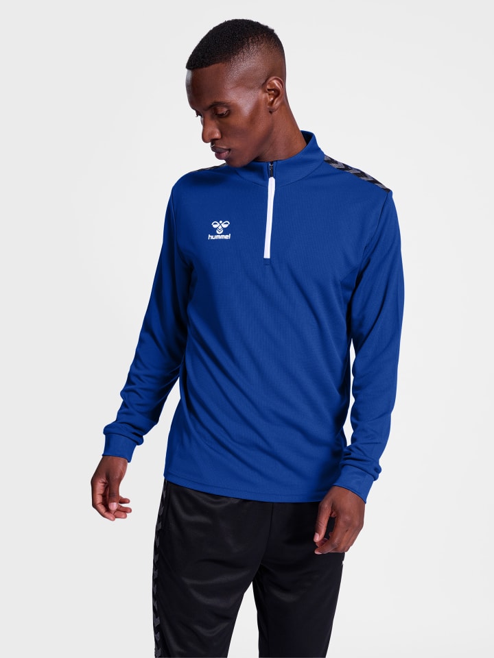Halbreißverschluss Jacke Hmlauthentic Herren in TRUE BLUE