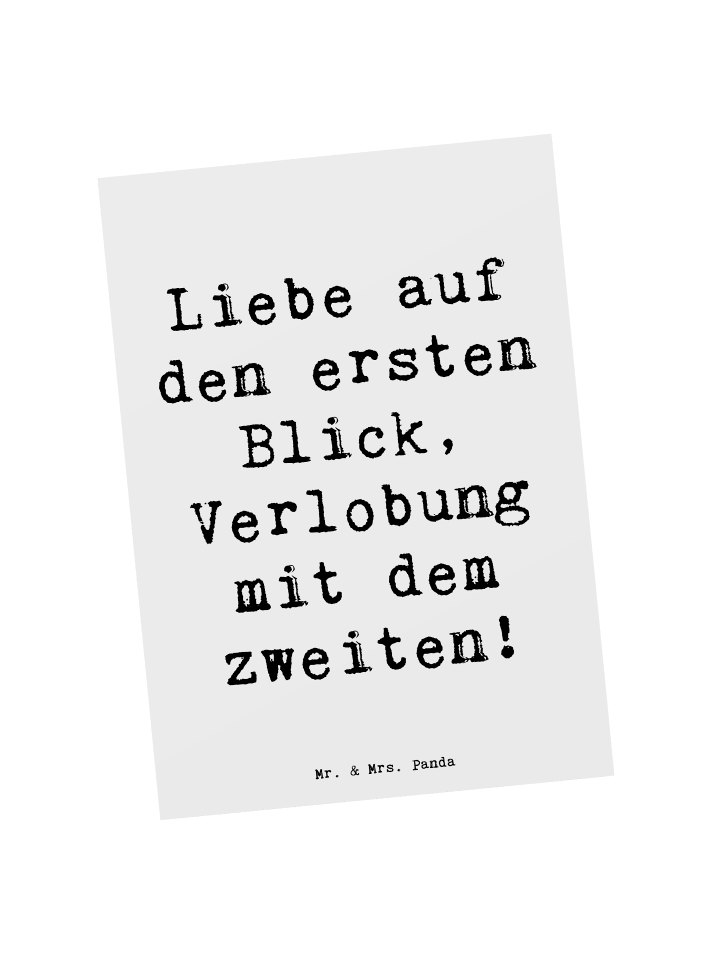 Postkarte Spruch Verlobung Glaube mit Spruch in Weiß