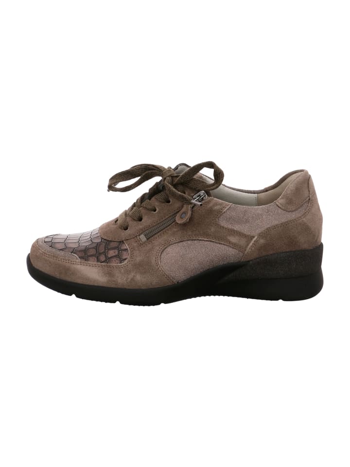 Komfort Schnürschuhe in Grau