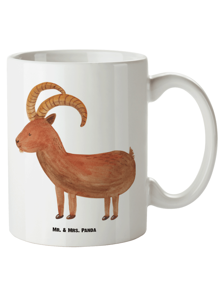 Tasse Sternzeichen Steinbock ohne Spruch in Weiß