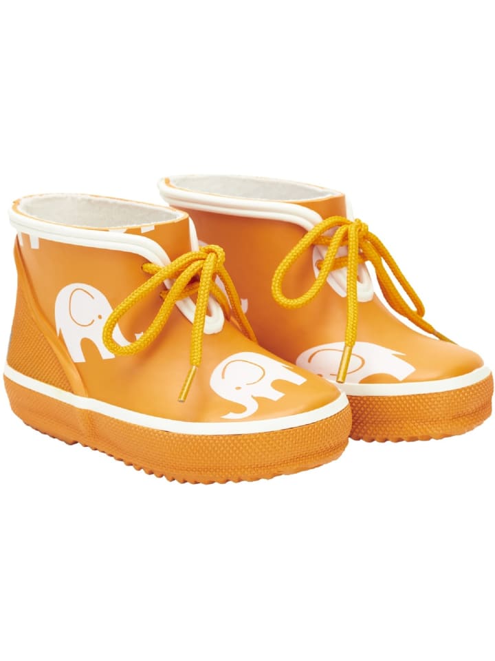Kinder Gummistiefel "Low wellies w.elephant print" in Gelb