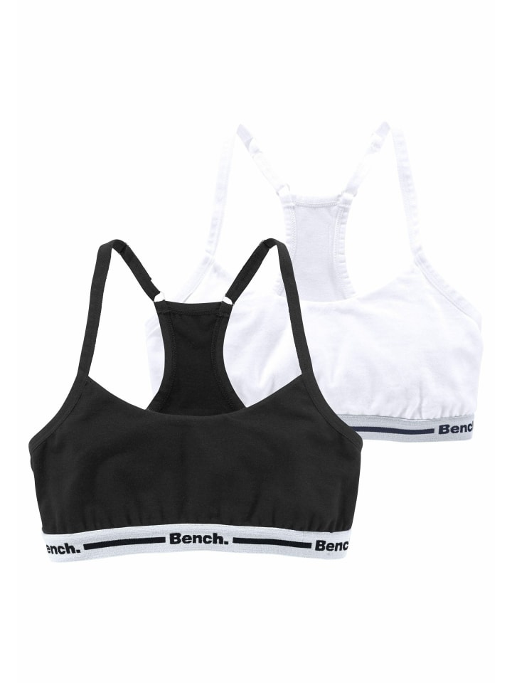 Bustier in schwarz, weiß
