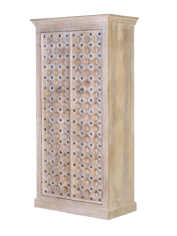 Schrank aus Mangoholz in White
