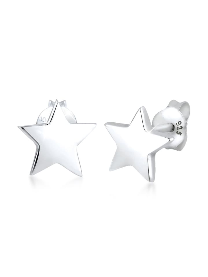 Ohrringe 925 Sterling Silber Sterne, Stern in Silber
