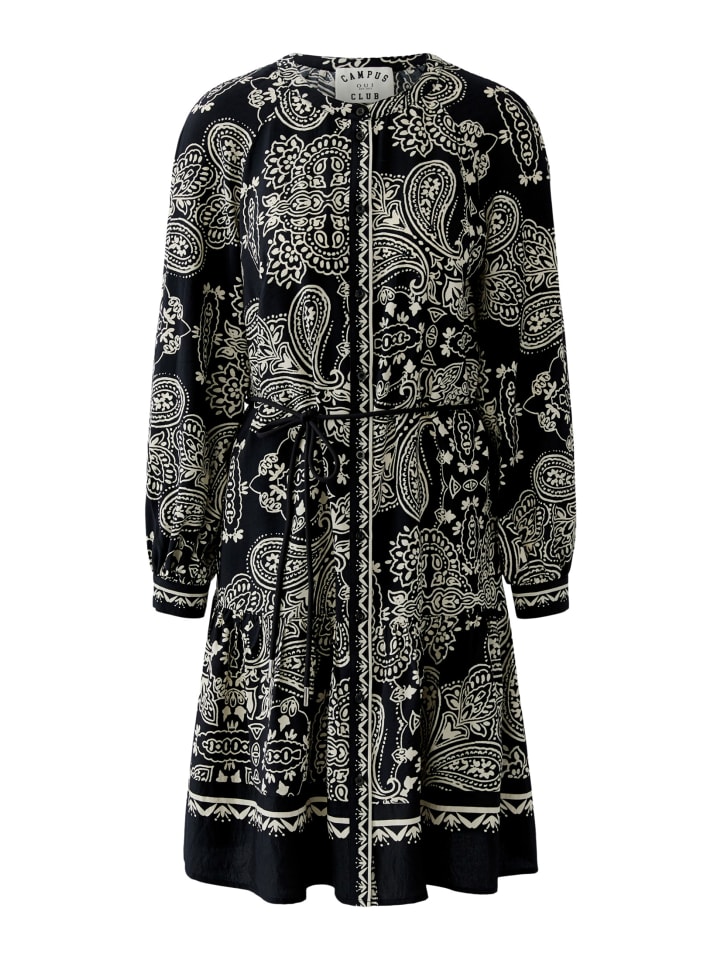 Kleid in black offwhite