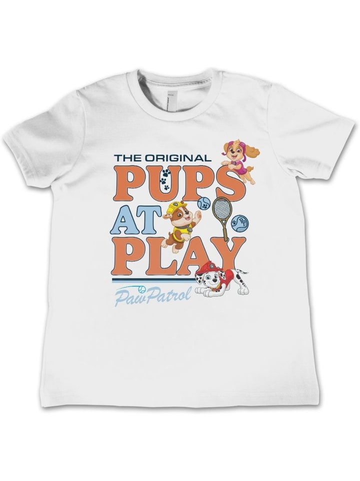 Shirt "Paw Patrol Pups At Play Kids Tee" in Weiß