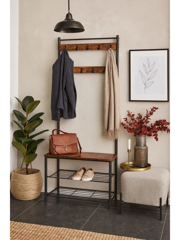 Standgarderobe Mano in braun