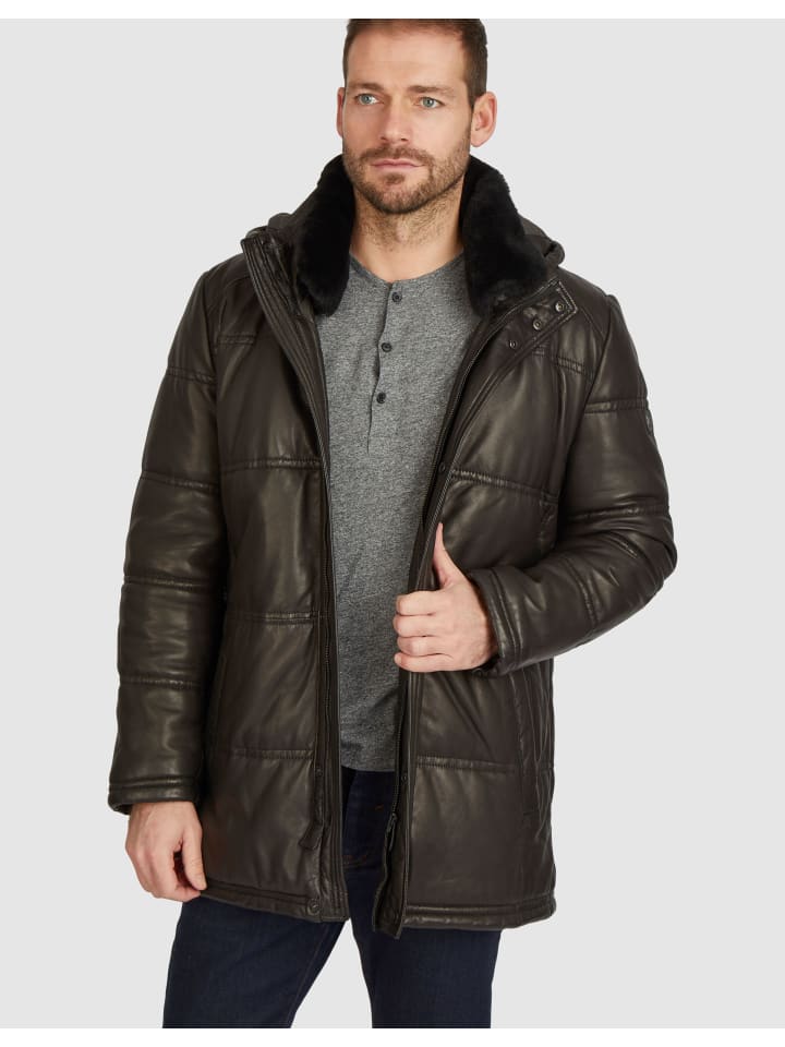 Lederjacke BUFREDERICO in Dunkelbraun