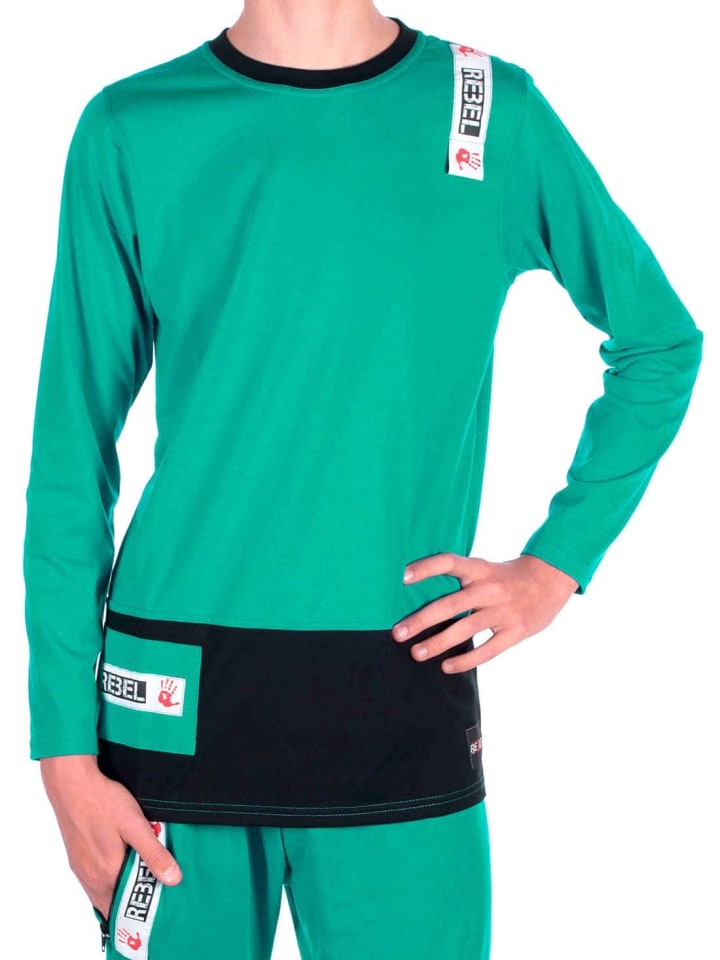 Langarmshirt in Grün