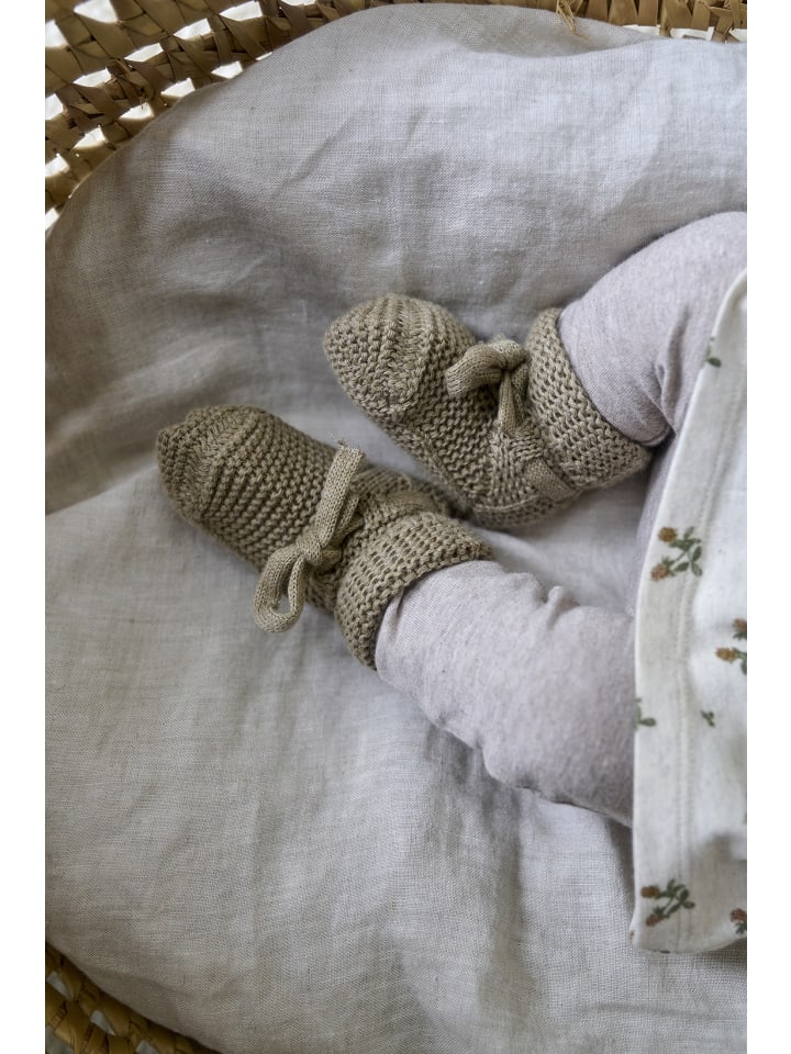 Krabbelschuh Nelson in Taupe Melange