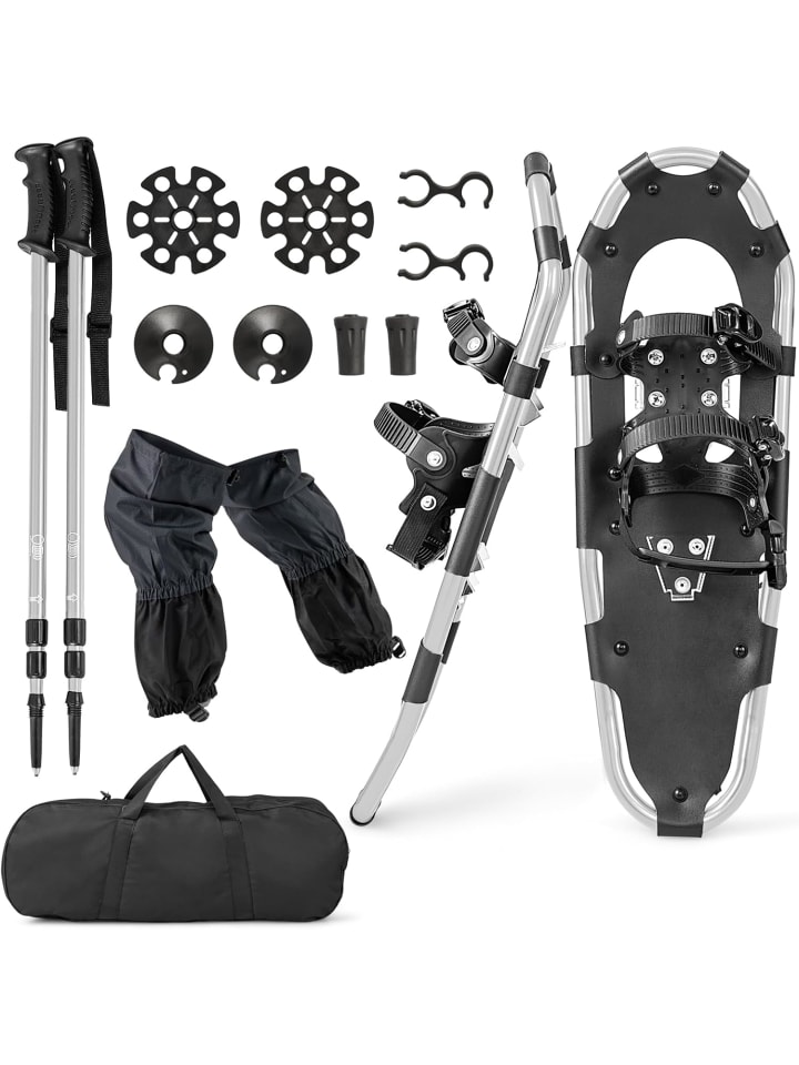 4-in-1 Schneeschuhe-Set 21 '' in Silber