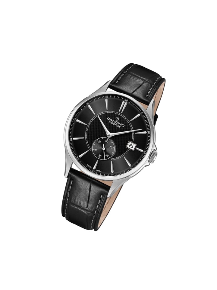 Analog-Armbanduhr Candino Classic schwarz groß (ca. 41mm)