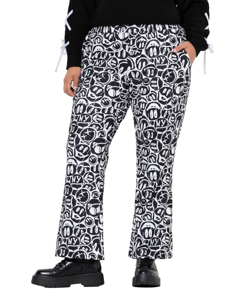 Schlupfhose in schwarz
