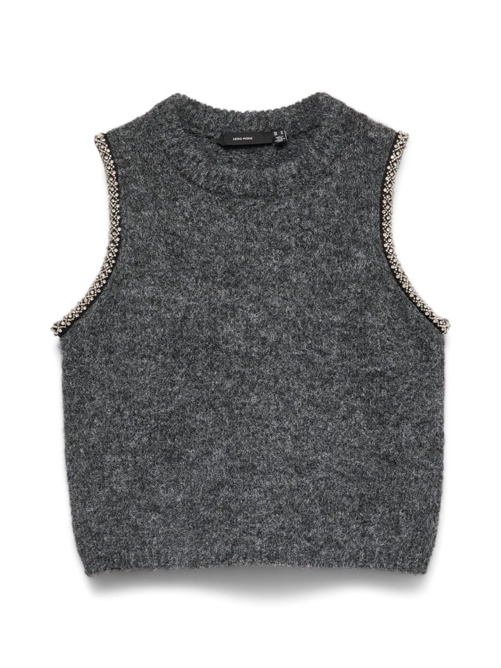 Weste in Dark Grey Melange