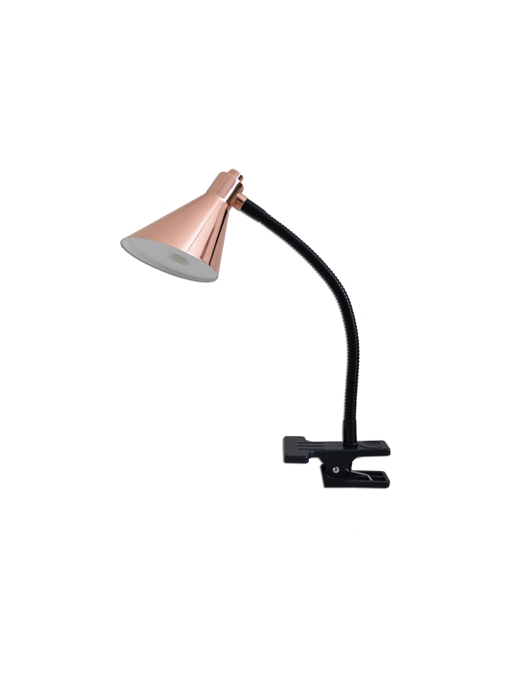 LED Tischleuchte "COPPER" in kupfer - (L)32 cm x (B)8.5 cm x (H)32 cm - EEK F