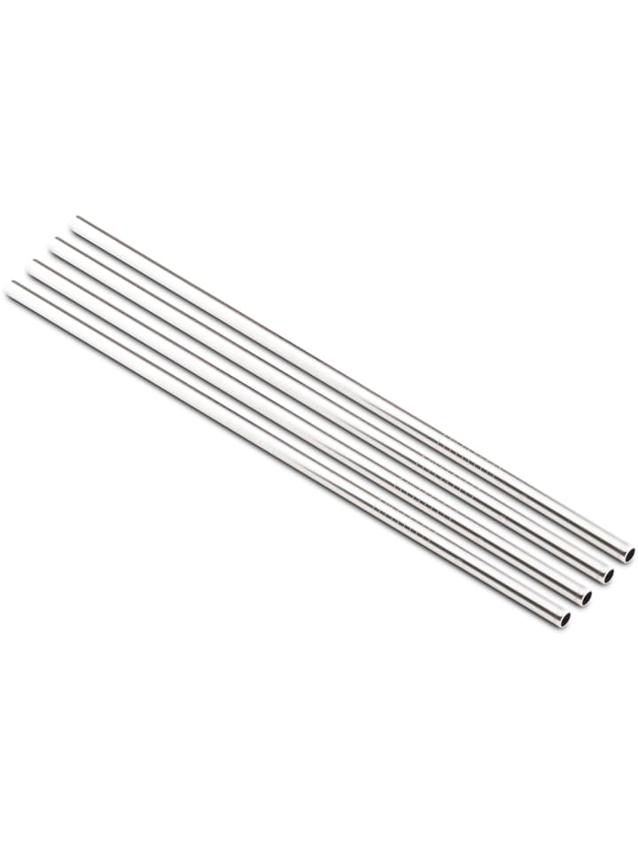 Edelstahl Strohhalm 4tlg. steel