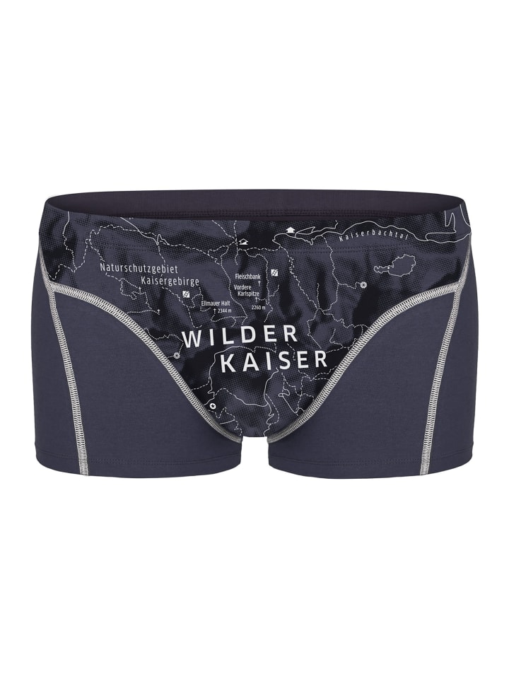 Boxershort 1er Pack in Wilder Kaiser (Graphit)