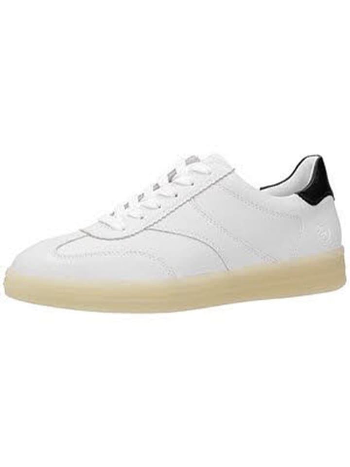Schnürschuhe in weiss/schwarz/weiss