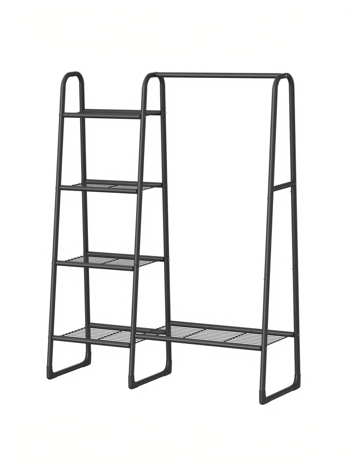 Kleiderständer Pataye in Schwarz - (B)101.7 x (H)153.3 x (T)40 cm